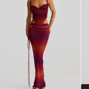 Melani the label ombré skirt set medium